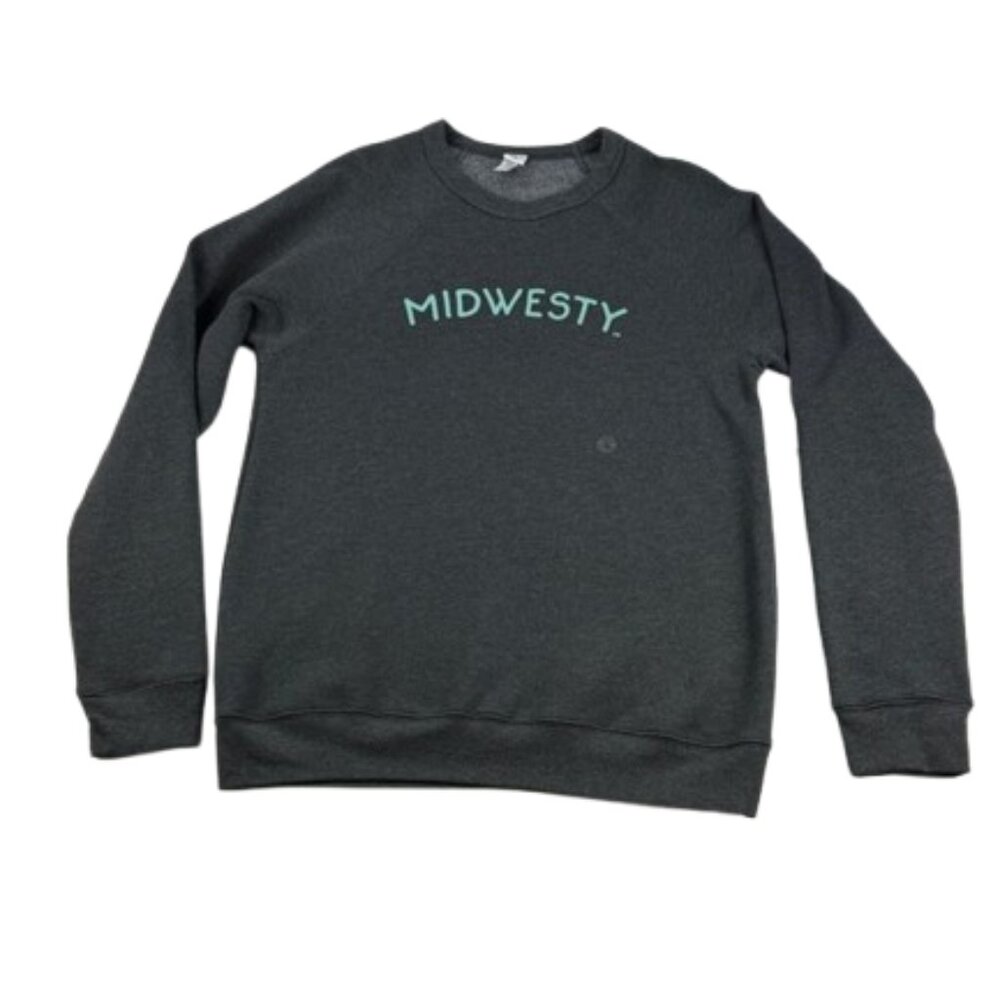 Midwest Girl Crew “Midwesty” Sweatshirt – Gray – Size Large – NWT